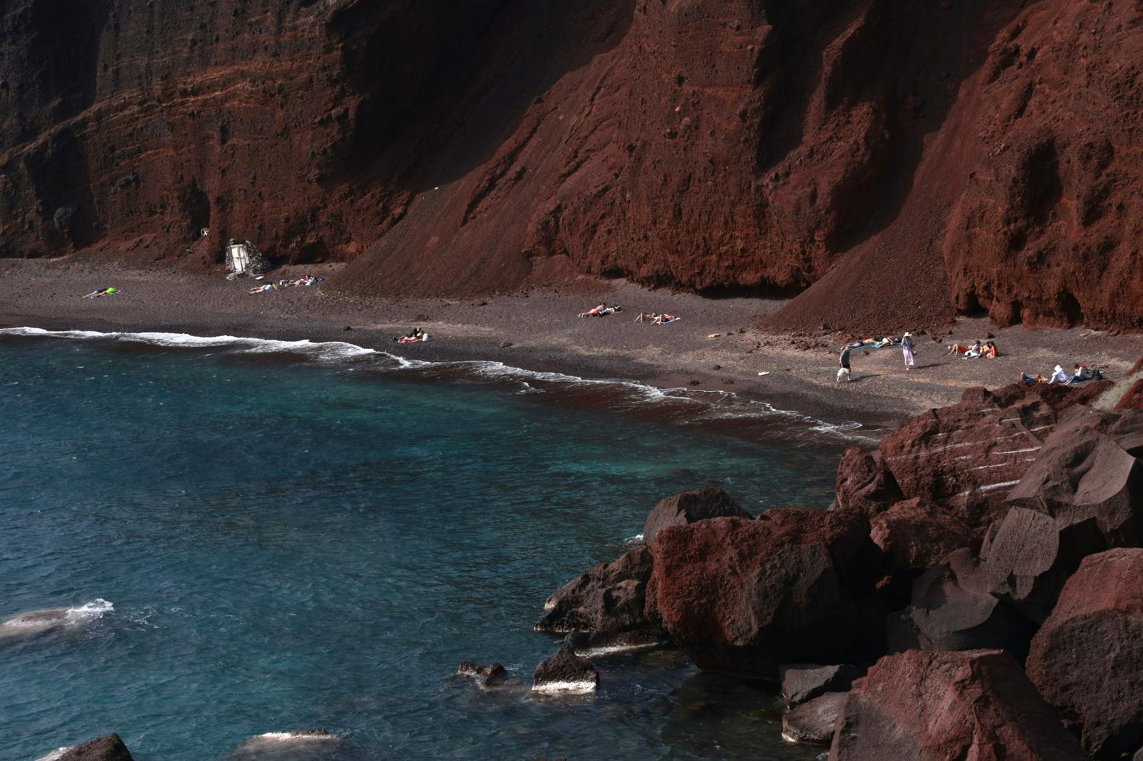 santorini beach